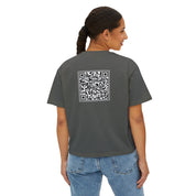 F*ck Trump QR Code Boxy Cropped T-Shirt