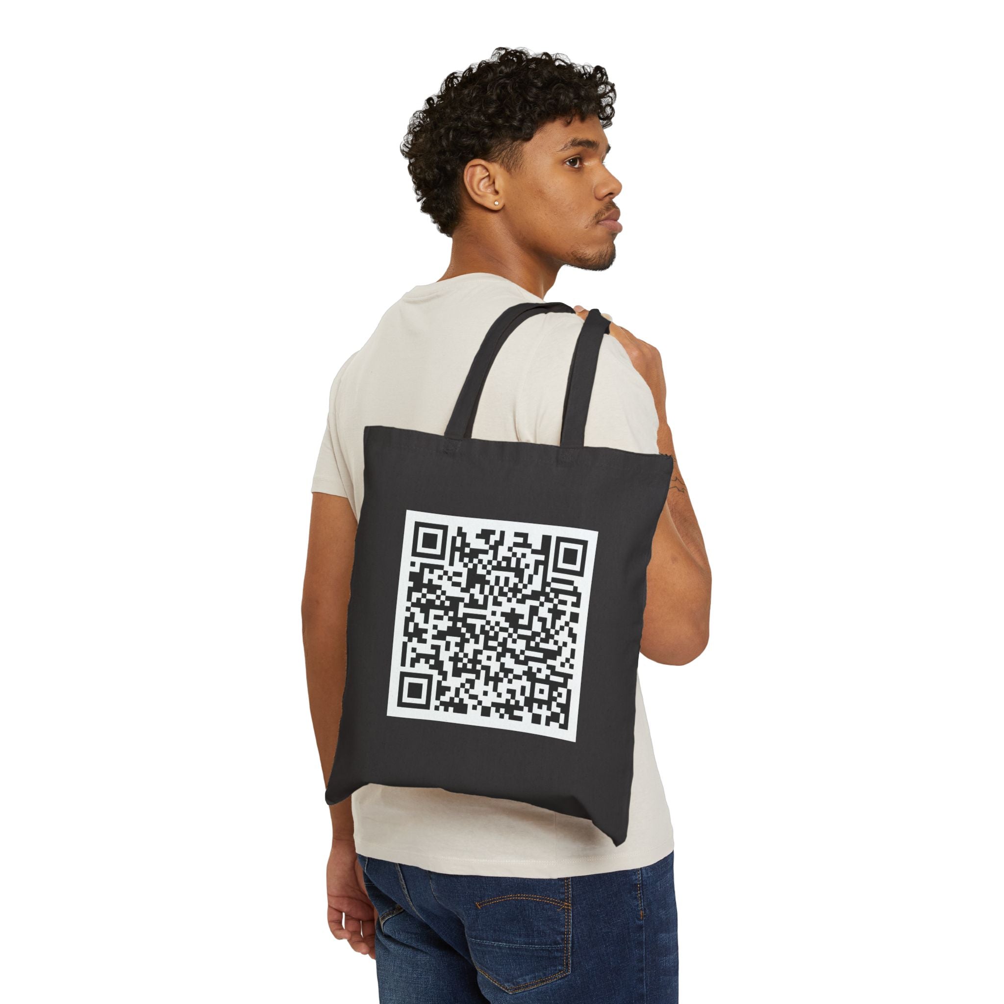 F*ck Trump QR Code Canvas Tote Bag