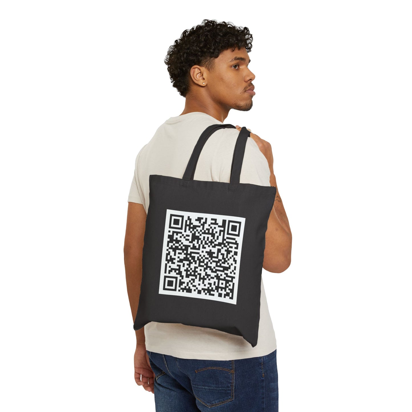 F*ck Trump QR Code Canvas Tote Bag