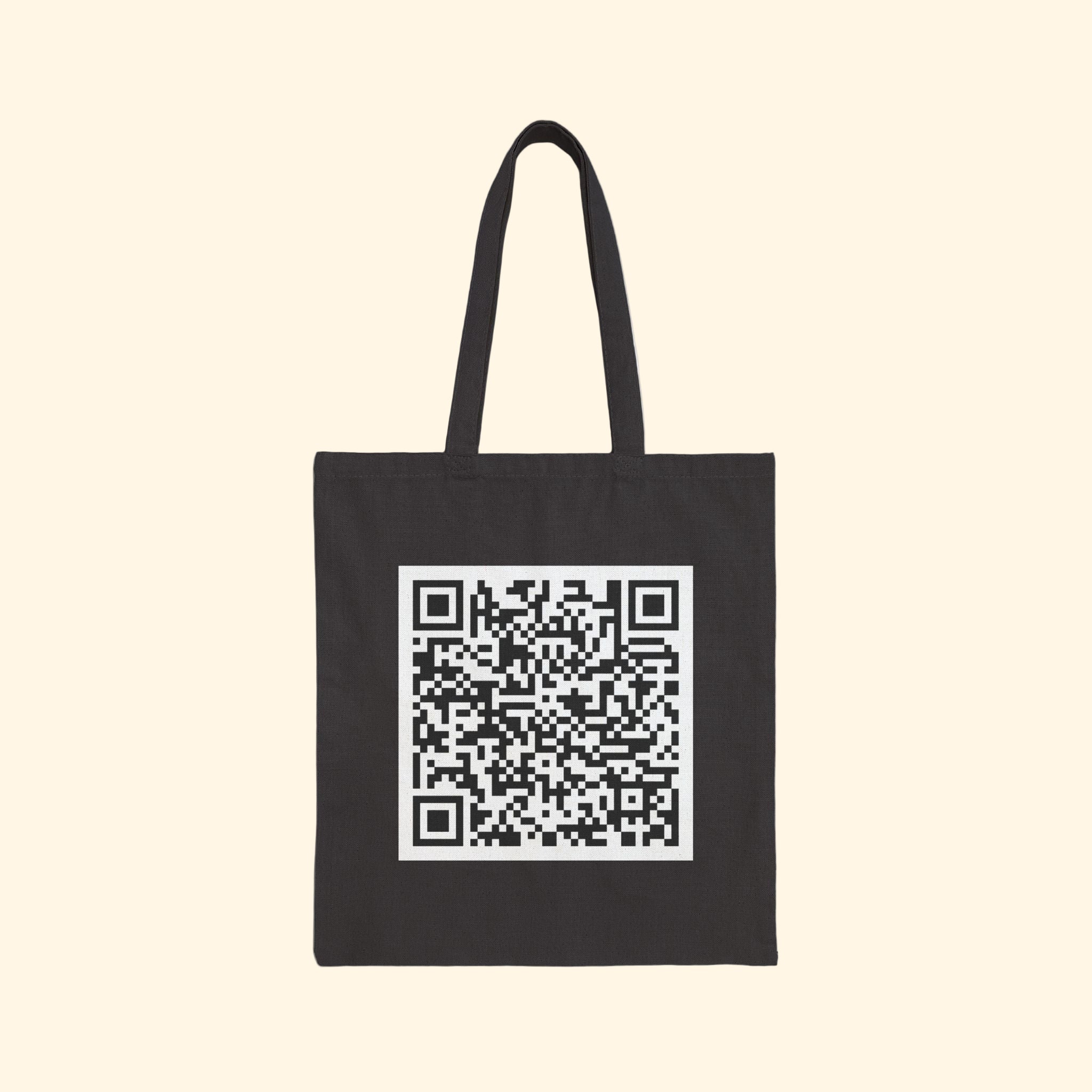 F*ck Trump QR Code Canvas Tote Bag