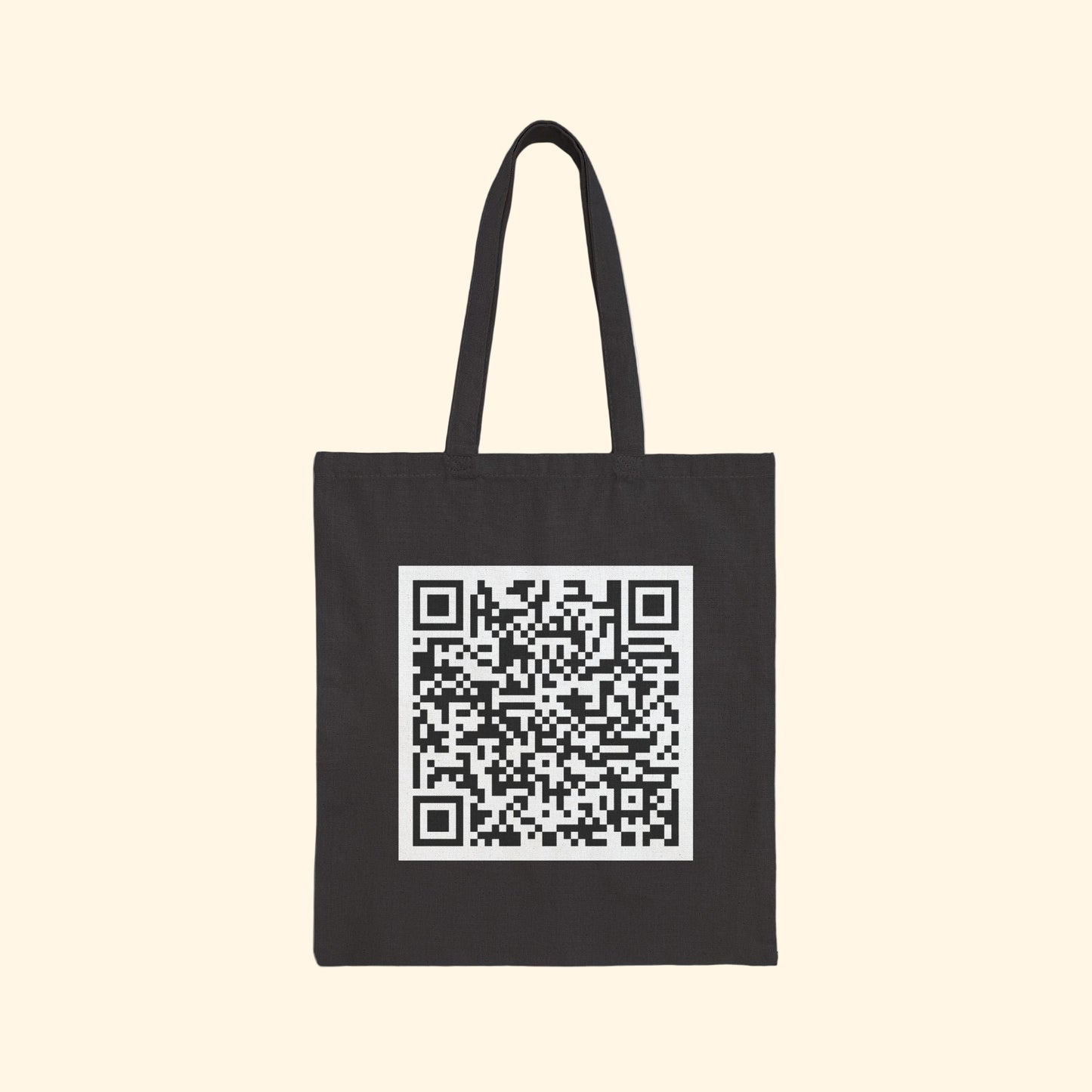 F*ck Trump QR Code Canvas Tote Bag