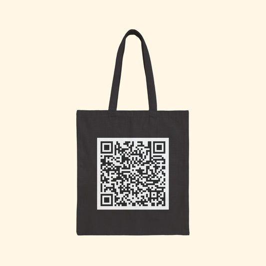 F*ck Trump QR Code Canvas Tote Bag