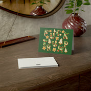 Subtle F*ck Trump Christmas Cookie Holiday Greeting Card