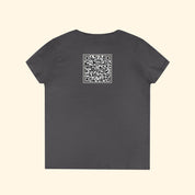 F*ck Trump QR Code Women's V-Neck T-Shirt