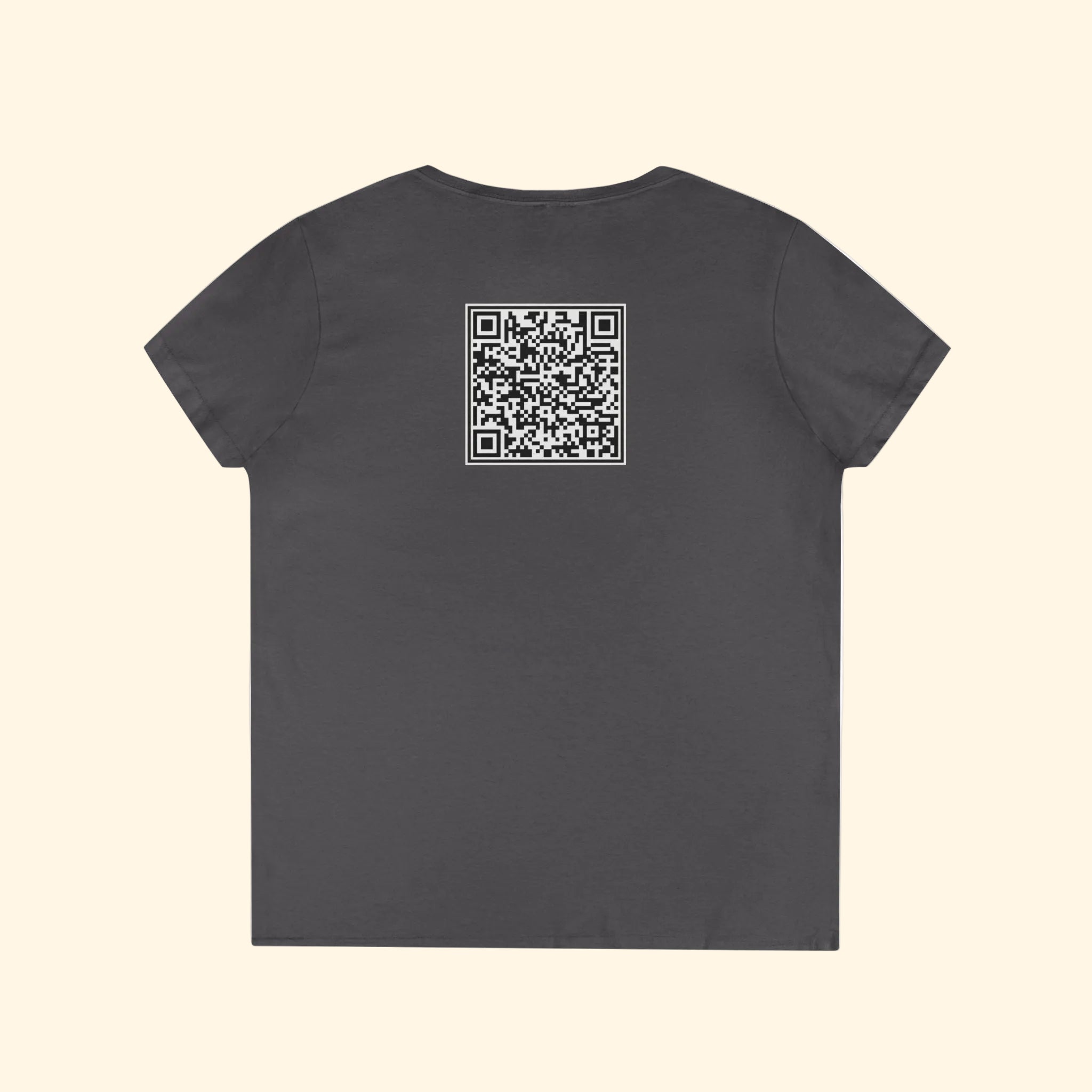 F*ck Trump QR Code Women's V-Neck T-Shirt