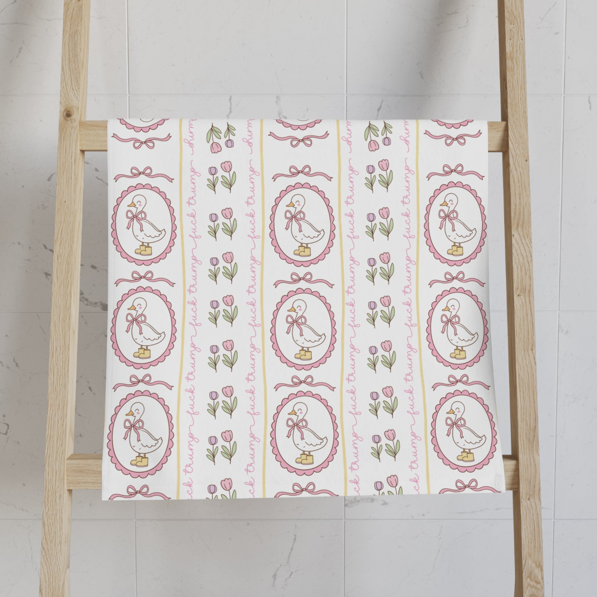 F*ck Trump Cottage Goose Hand Towel