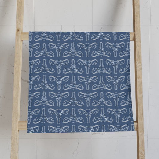 Blue F*ck Trump Uterus Hand Towel