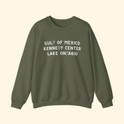 Gulf of Mexico, Kennedy Center, Lake Ontario FDT Sweatshirt