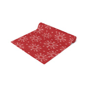 Subtle F*ck Trump Red Snowflake Table Runner