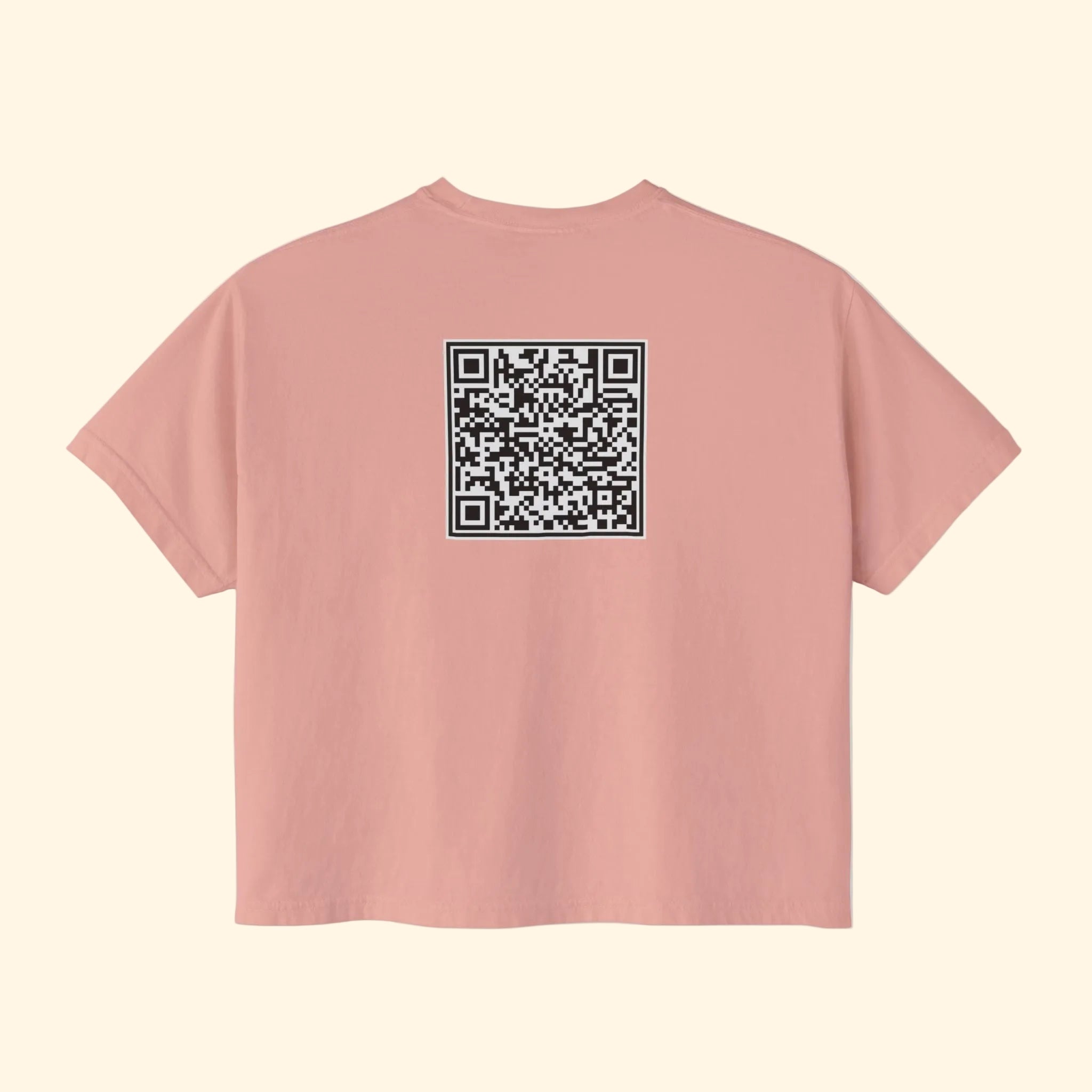 F*ck Trump QR Code Boxy Cropped T-Shirt