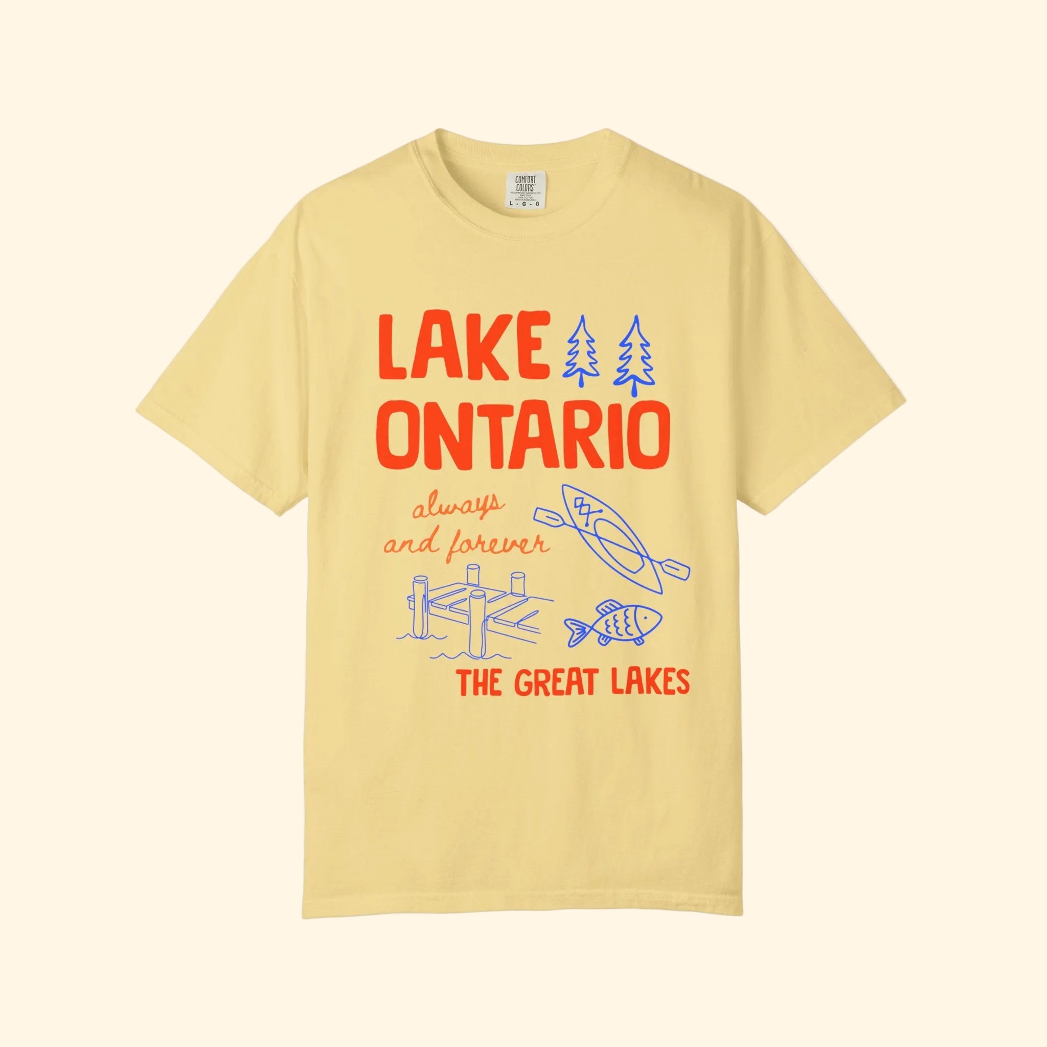 Lake Ontario Always and Forever Doodle T-Shirt