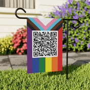 F*ck Trump QR Code Rainbow Pride Flag