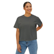 F*ck Trump QR Code Boxy Cropped T-Shirt