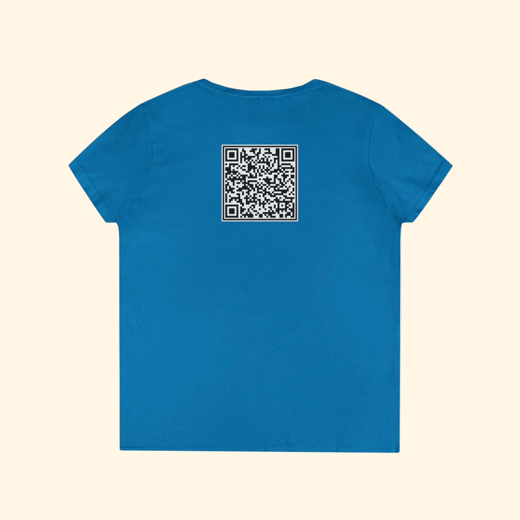 F*ck Trump QR Code Women's V-Neck T-Shirt