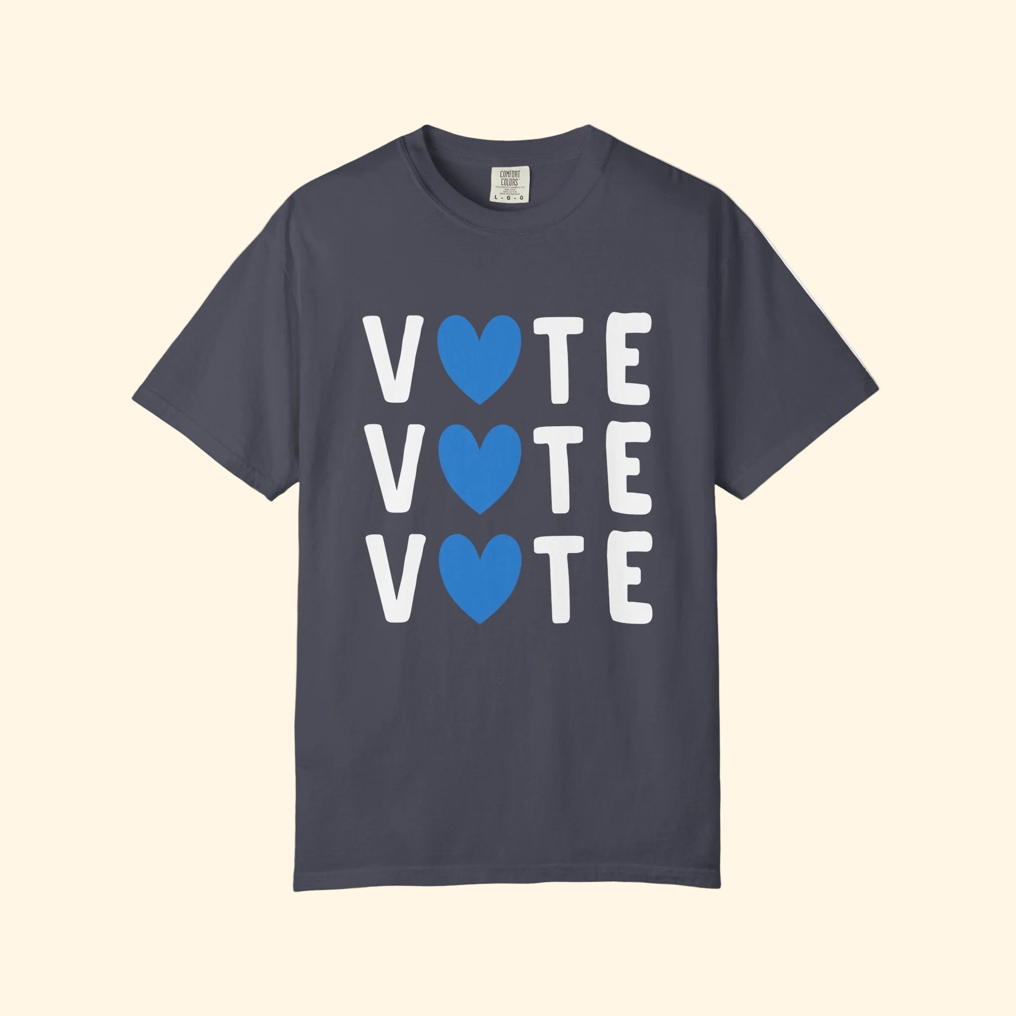 Tri Vote Blue Heart T-Shirt