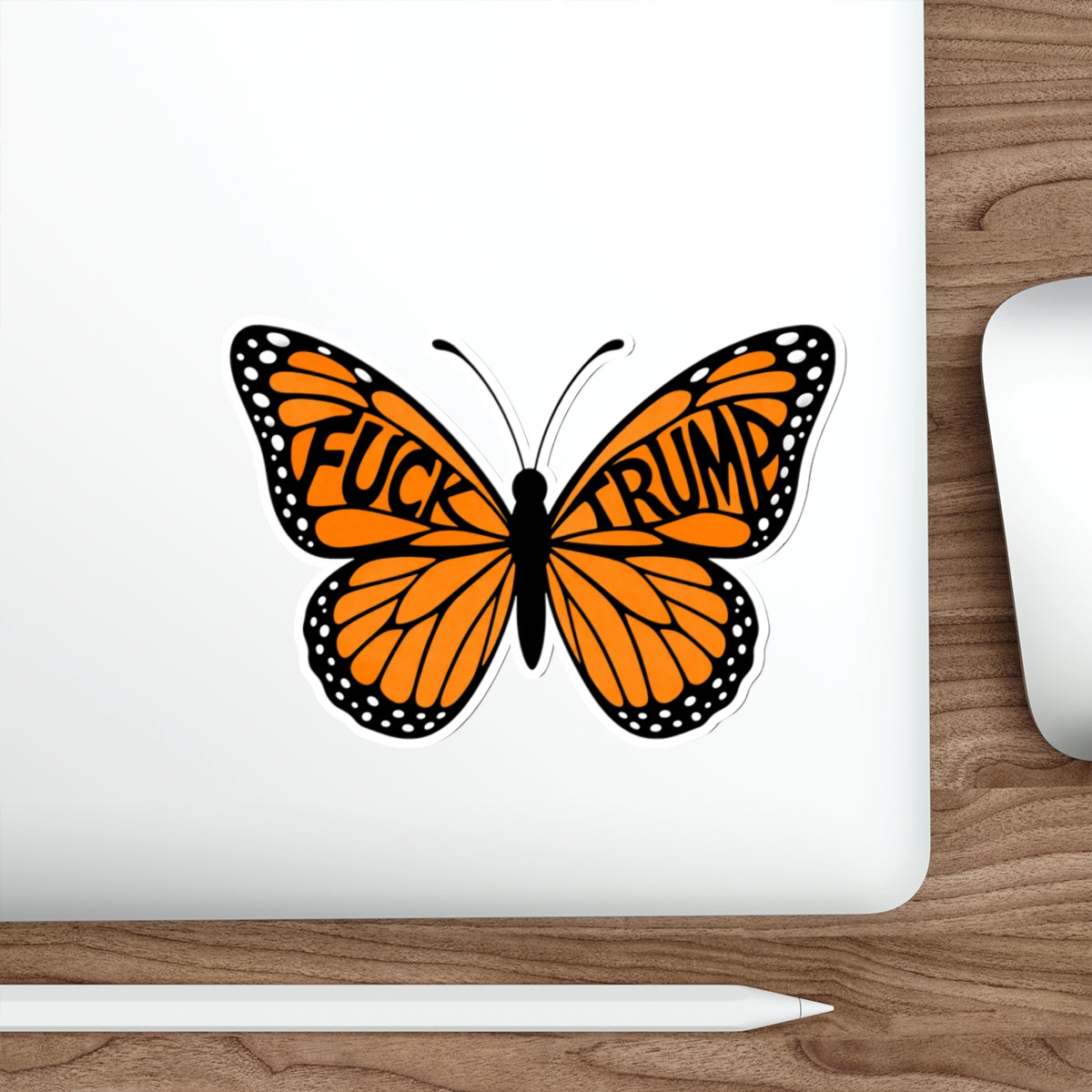 F*ck Trump Monarch Butterfly Die-Cut Sticker