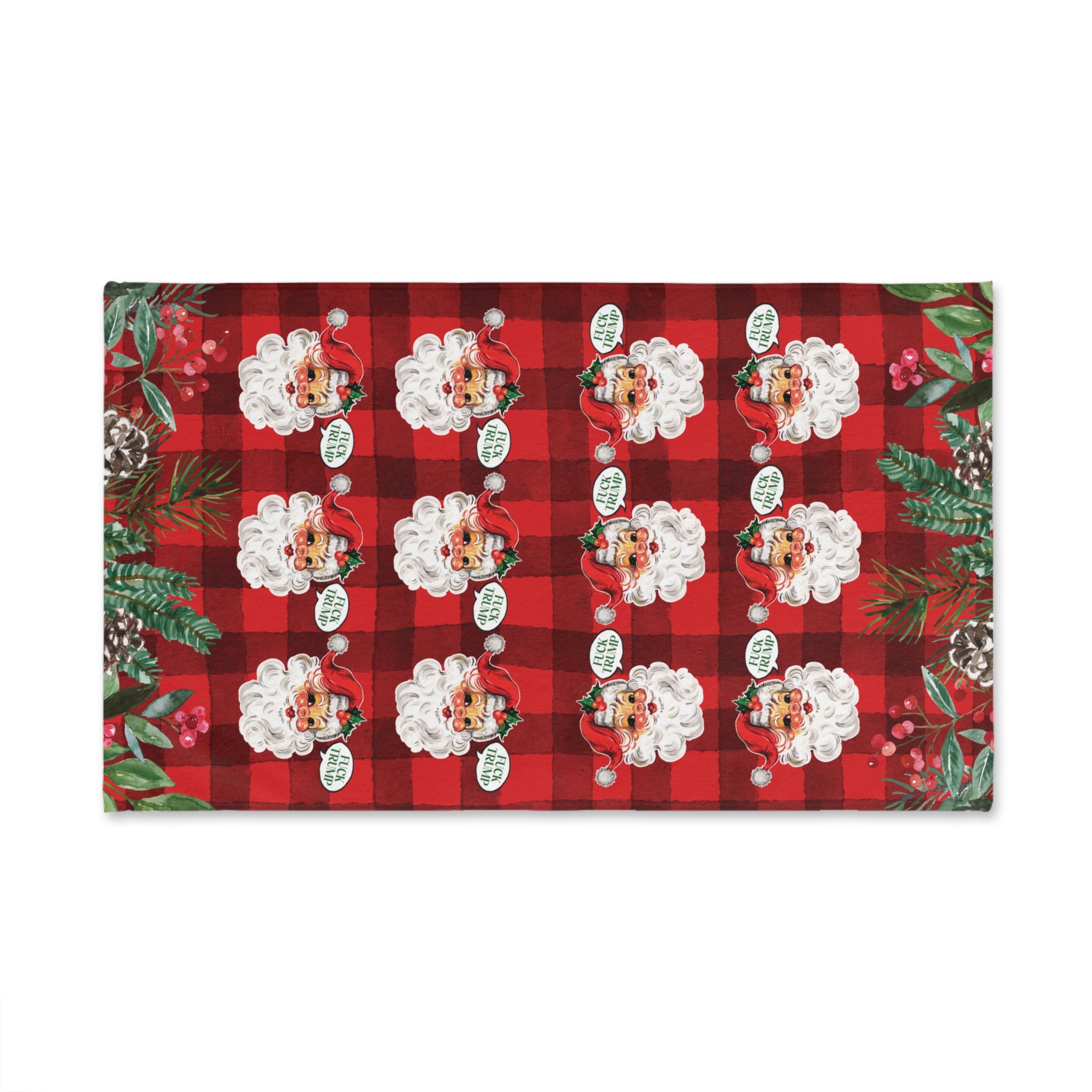 Subtle F*ck Trump Santa Claus Hand Towel