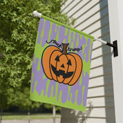 F*ck Trump Jack-O-Lantern Slime Garden Flag