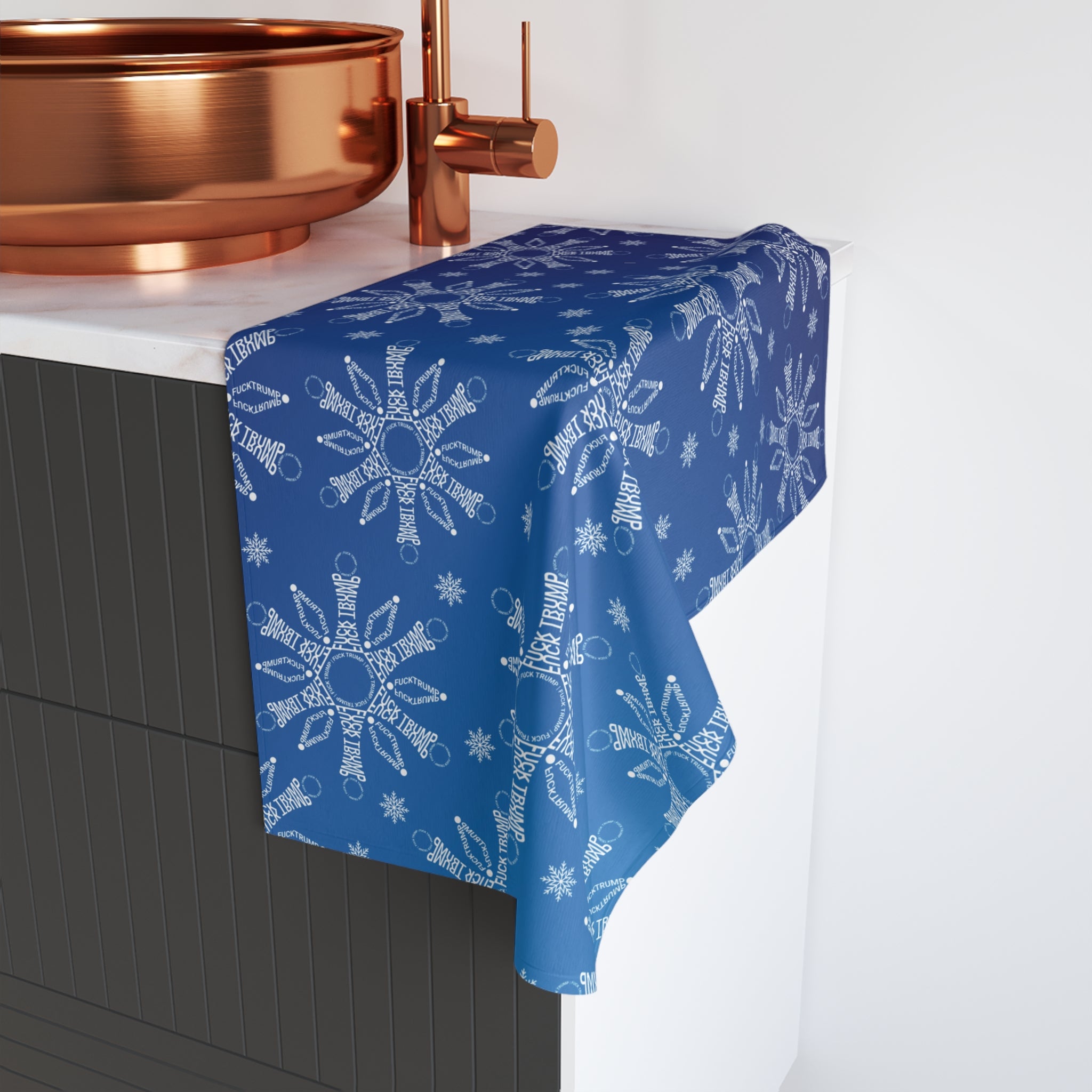 Subtle F*ck Trump Snowflake Hand Towel