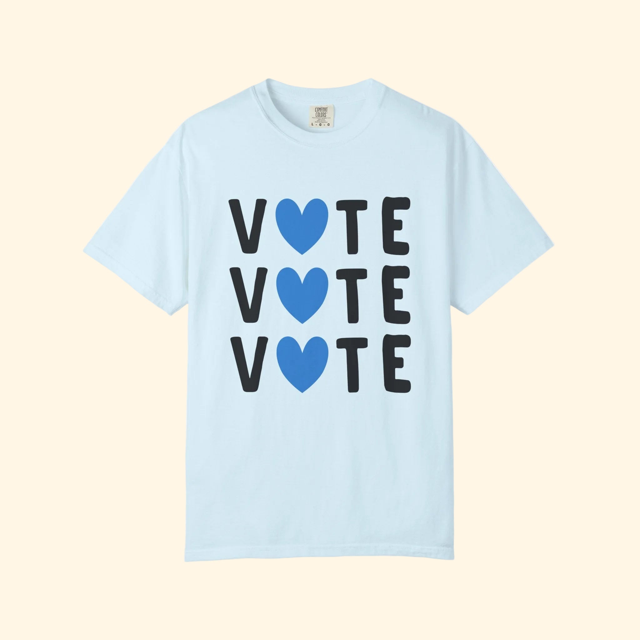 Tri Vote Blue Heart T-Shirt