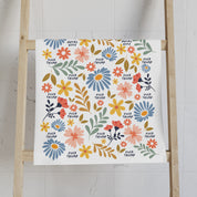 Subtle F*ck Trump Retro Flower Hand Towel