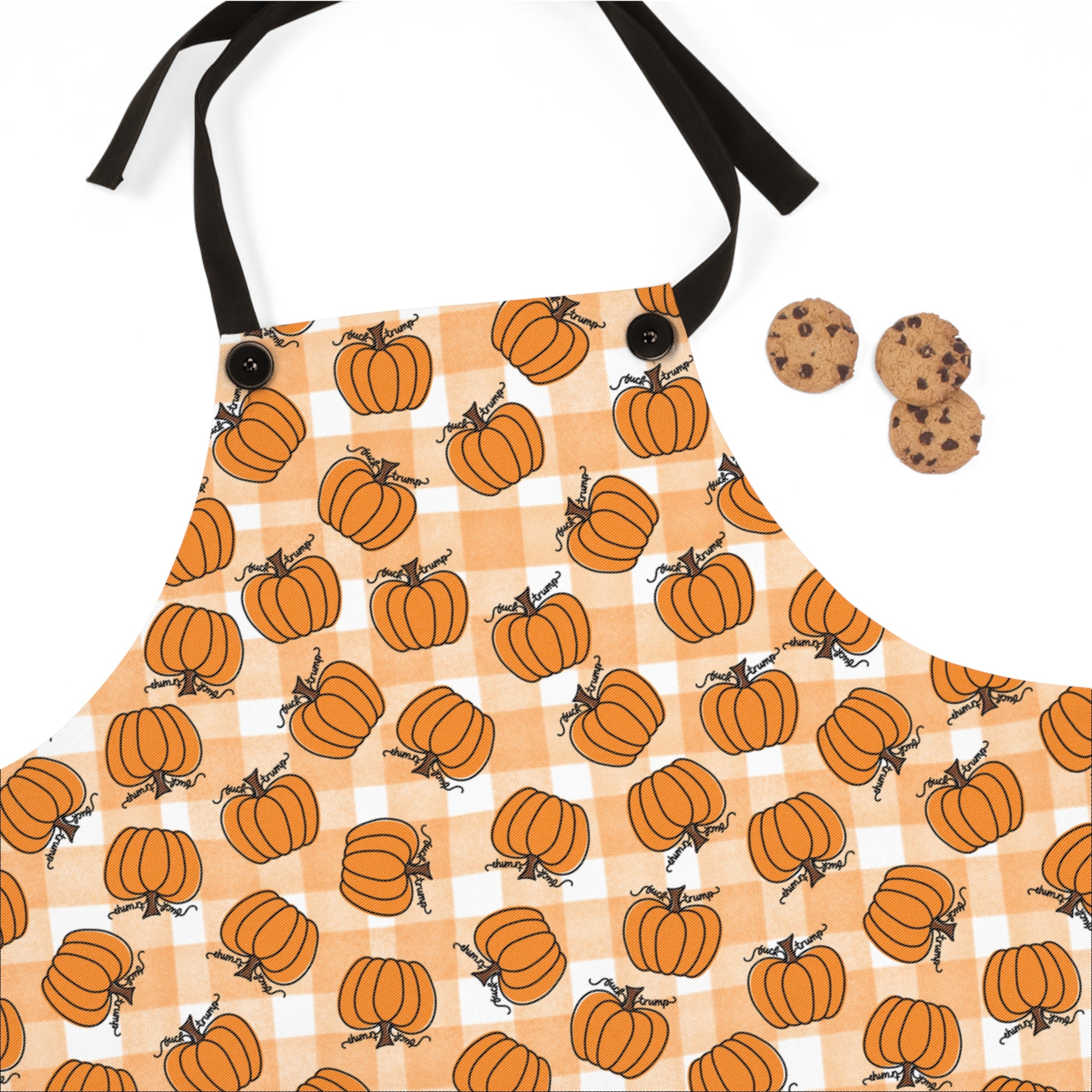 Subtle F*ck Trump Autumn Pumpkin Cooking Apron