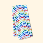 F*ck Trump Rainbow Wave Pride Hand Towel