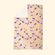 F*ck Trump Retro Pink Lemons Waffle Weave Kitchen Towel