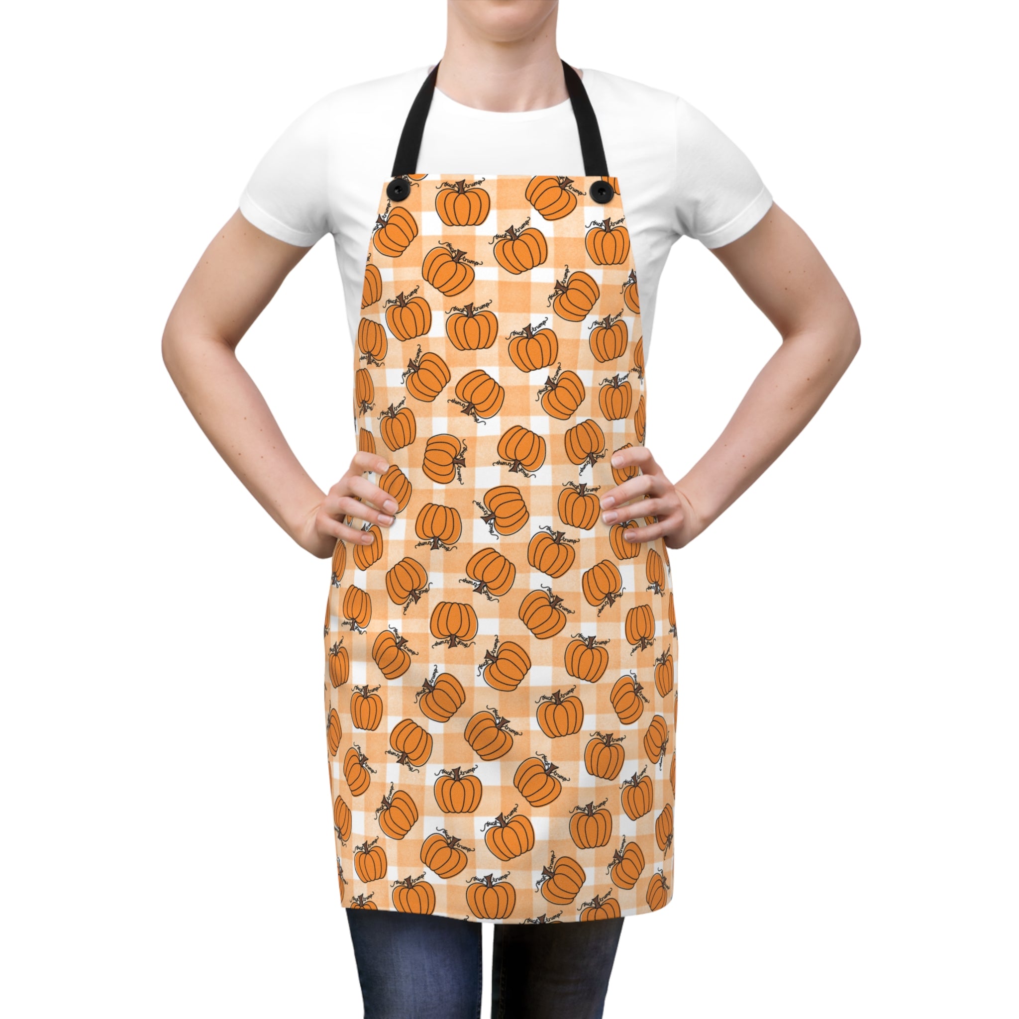 Subtle F*ck Trump Autumn Pumpkin Cooking Apron
