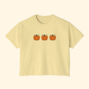 F*ck Trump Pumpkin Boxy Cropped T-Shirt