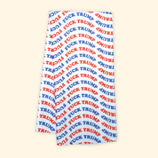 F*ck Trump Red, White, & Blue Waffle Weave Kitchen Towel