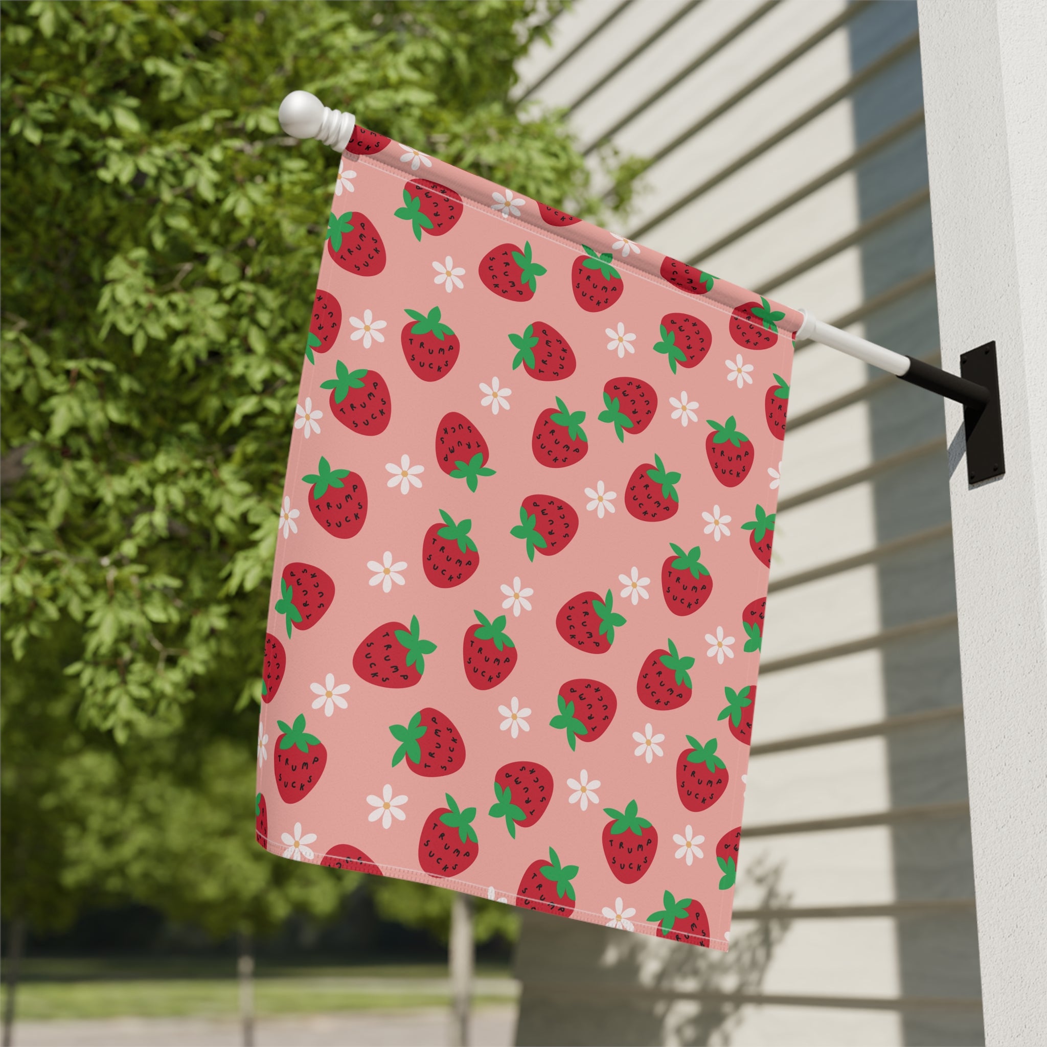 Trump Sucks Strawberry Seeds Flag