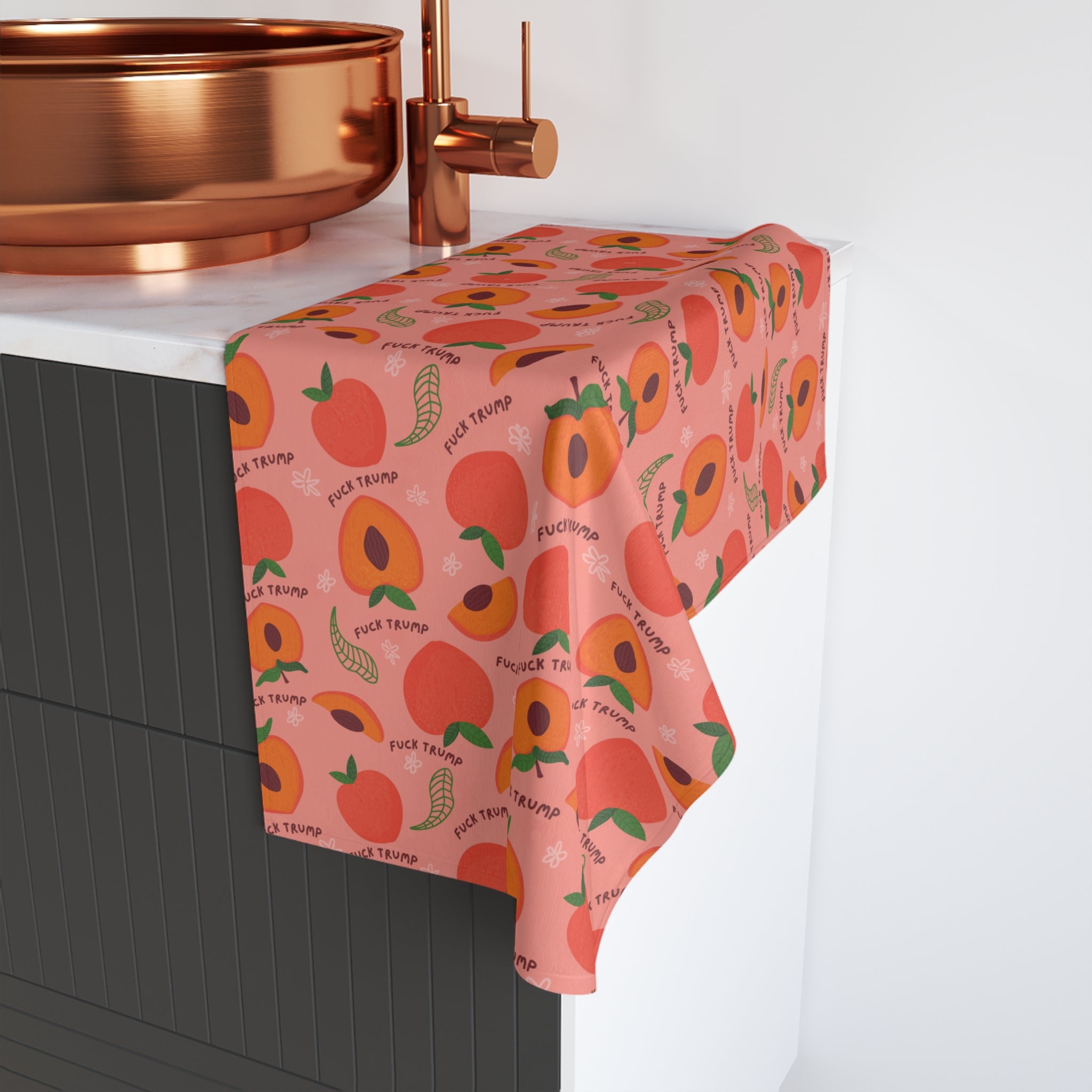 Subtle F*ck Trump imPEACH Hand Towel
