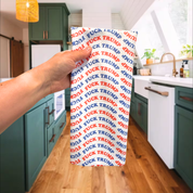 F*ck Trump Red, White, & Blue Waffle Weave Kitchen Towel