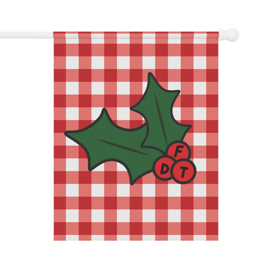 Subtle FDT Christmas Holly Garden Flag
