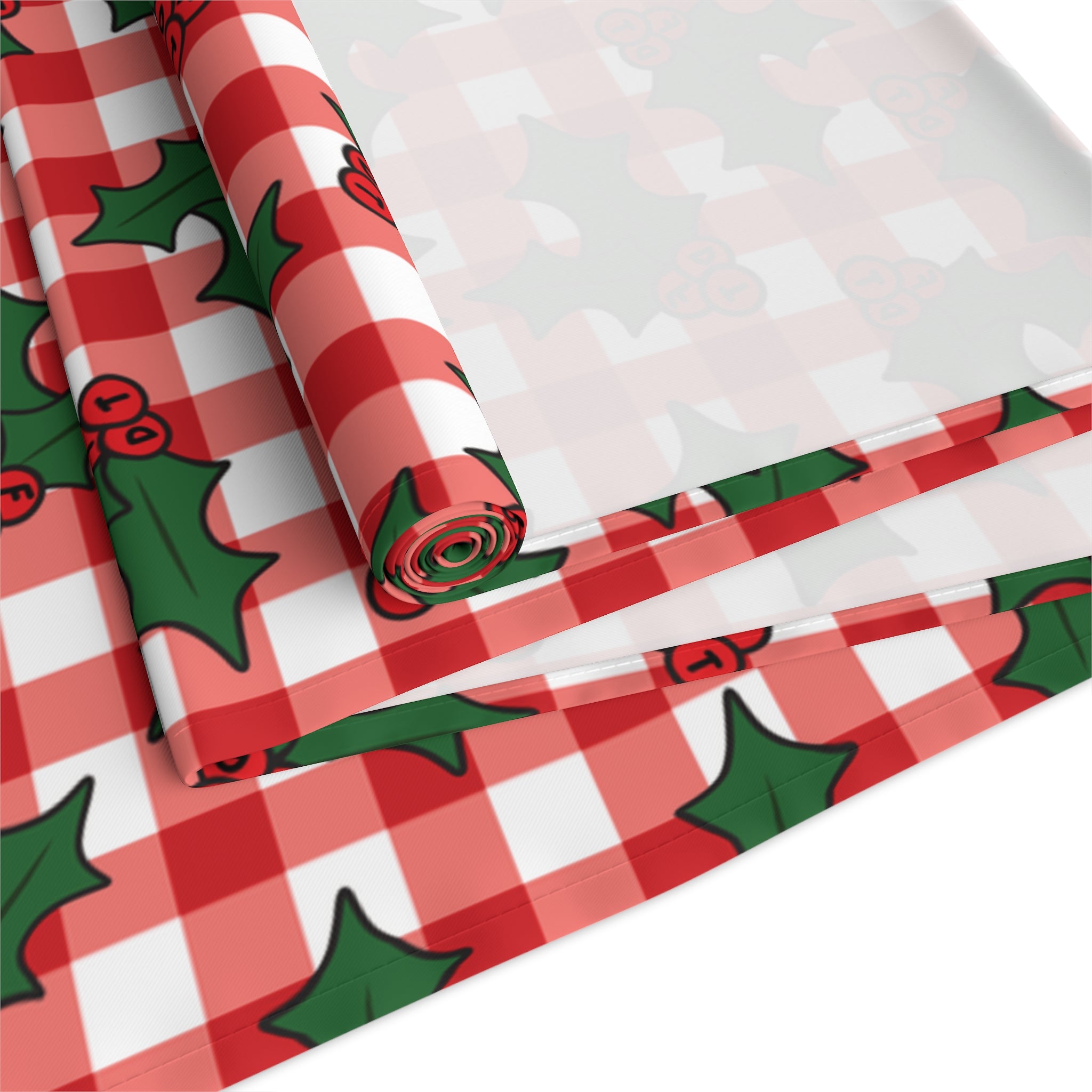 Subtle FDT Christmas Holly Table Runner