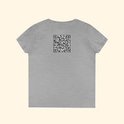 F*ck Trump QR Code Women's V-Neck T-Shirt