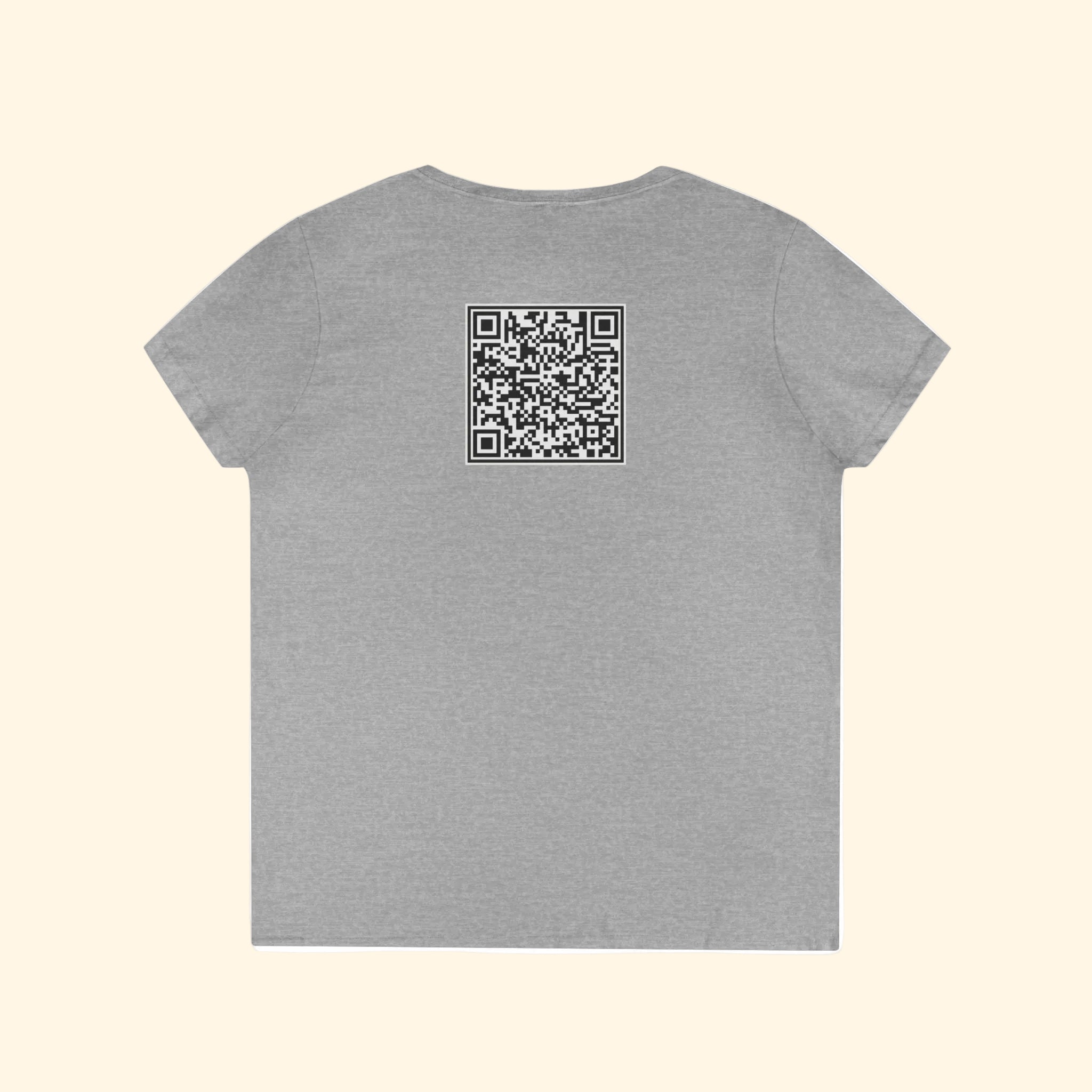 F*ck Trump QR Code Women's V-Neck T-Shirt
