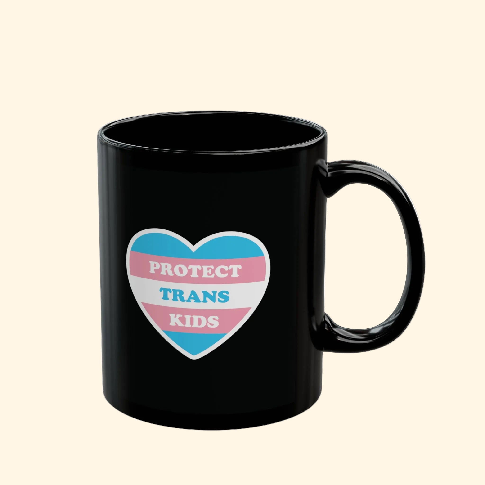 Protect Trans Kids Black Mug