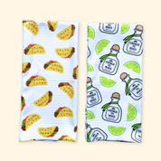 Tacos + Tequila | F*ck Trump Waffle Weave Kitchen Duo