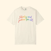 Liberty and Justice for All Rainbow T-Shirt