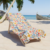 F*ck Trump Retro Flower Beach Towel