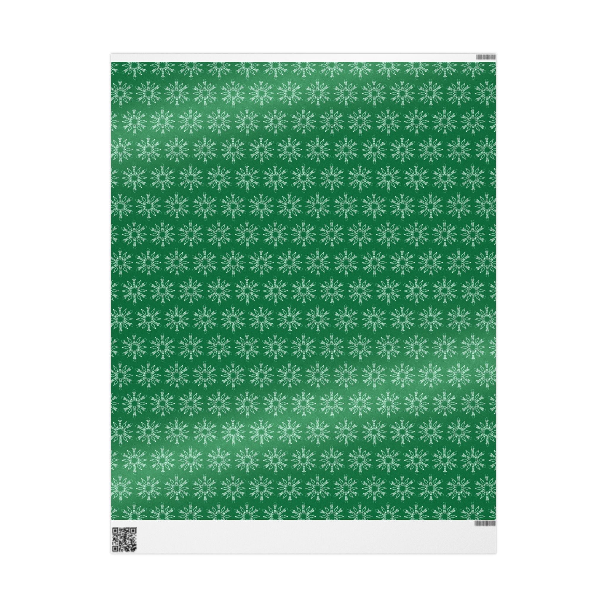 Subtle F*ck Trump Green Snowflake Wrapping Paper