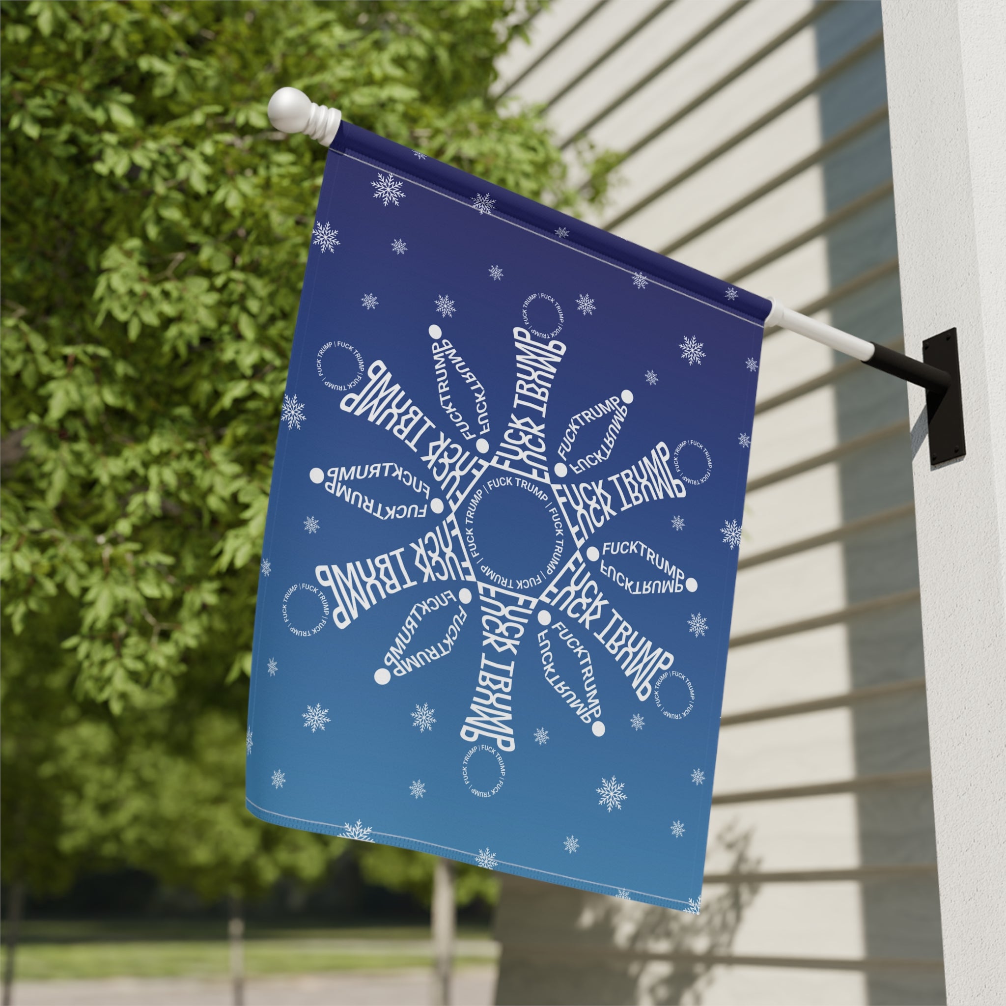 Subtle F*ck Trump Snowflake Garden Flag