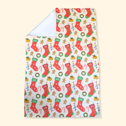 F*ck Trump Christmas Stocking Waffle Weave Kitchen Towel
