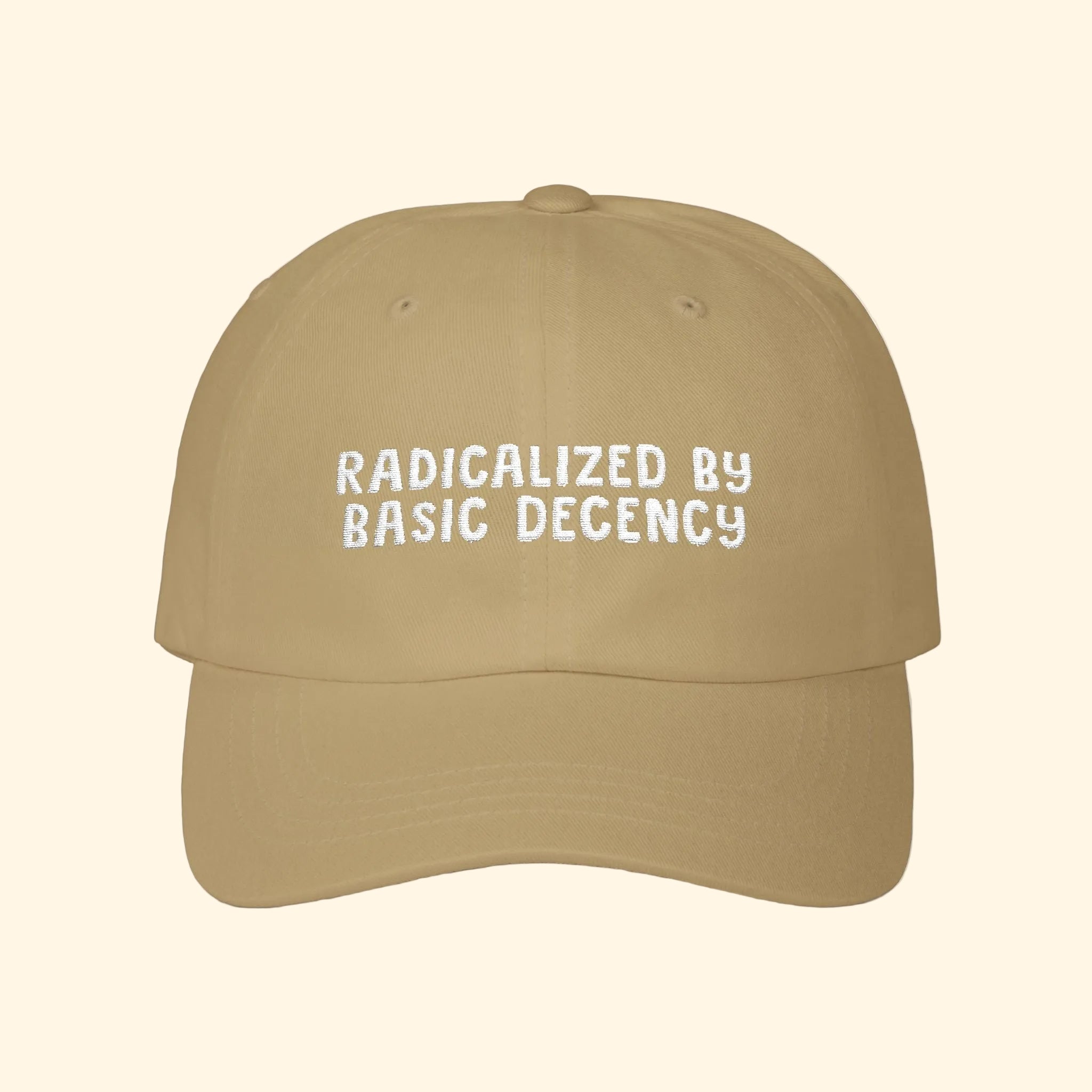 Radicalized by Basic Decency Baseball Hat