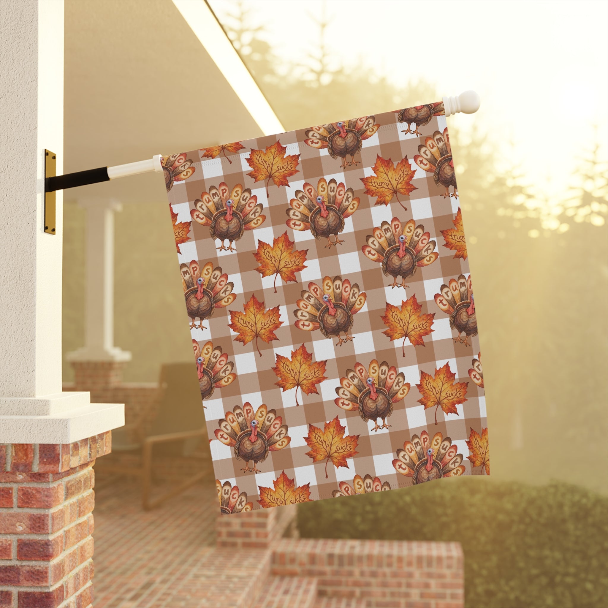Trump Sucks Thanksgiving Turkey Flag