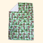 Trump Sucks Candy Cane Waffle Weave Kitchen Towel