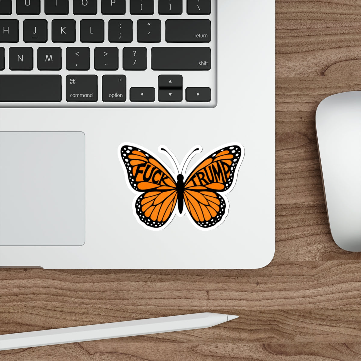 F*ck Trump Monarch Butterfly Die-Cut Sticker