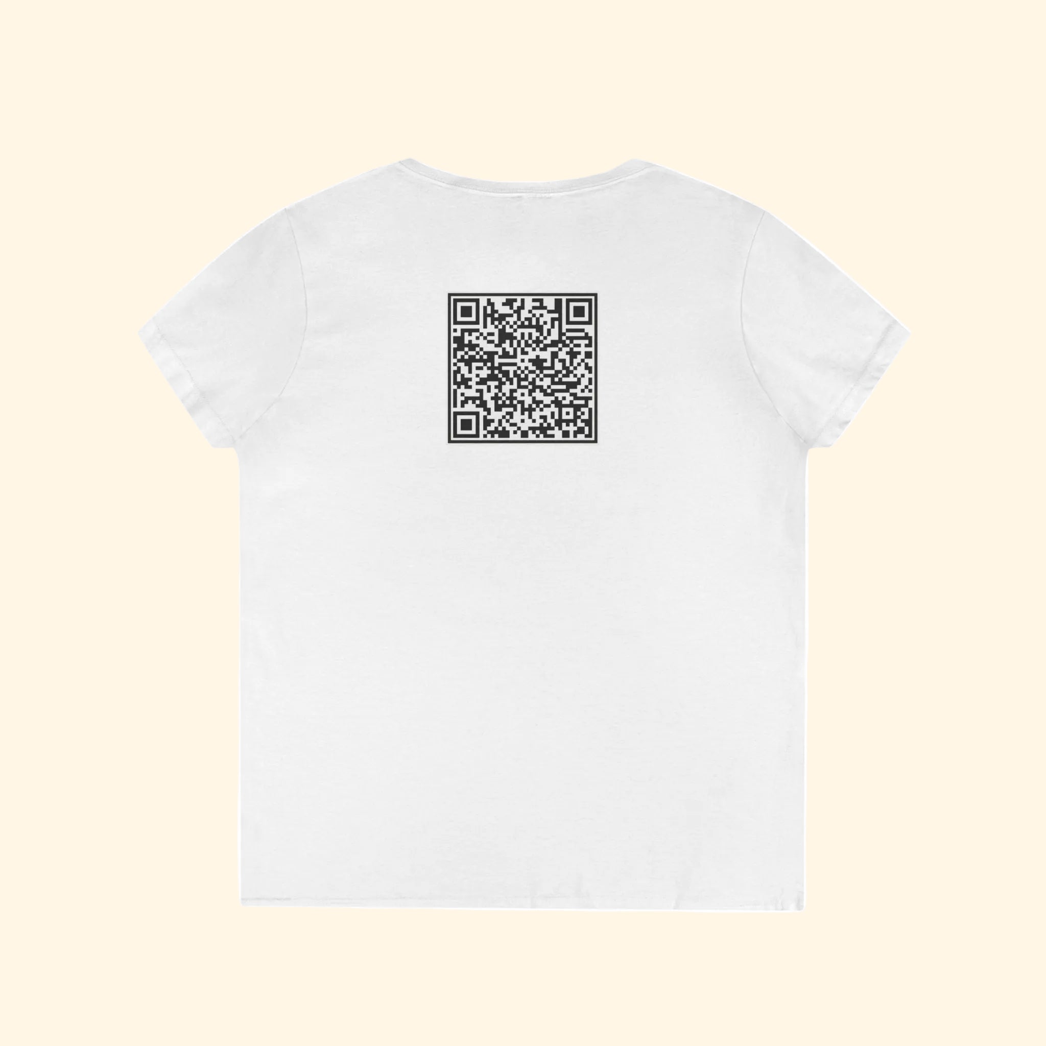 F*ck Trump QR Code Women's V-Neck T-Shirt